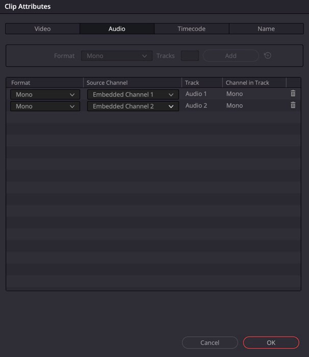 Reassign the source channels in increasing order